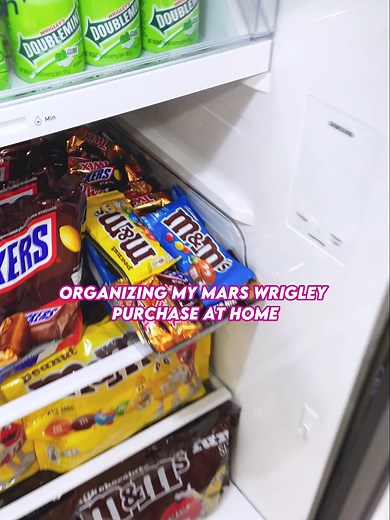Pre 7.7 sale restocking asmr #restockasmr #asmrsound#asmr #fridgeorganization #fridgerestock #MarsWrigley #chocolate #snacks
