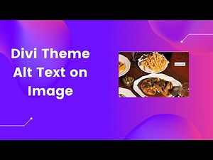 Divi Theme Tutorial - How To Add Alt Text to Image