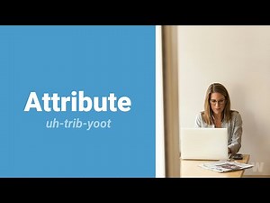 How to Pronounce Attribute? | Oxford 5000 Advanced English