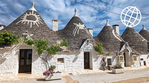 De kegleformede huse i Alberobello, Italien og Harran, Tyrkiet