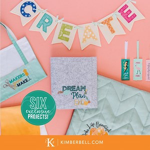 Get the Bella Box while it lasts! The Bella Box for machine embroidery is filled with everything you need to make exclusive, creative machine embroidery projects. Buy the Bella Box now and get 6 bonus designs to stitch! This box also comes with an exclusive edition of a paper tape dispenser. | Kimberbell Designs
