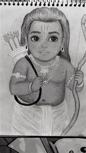 Ram ji very beautiful pencil colour drawing 😊 #ramji #drawing