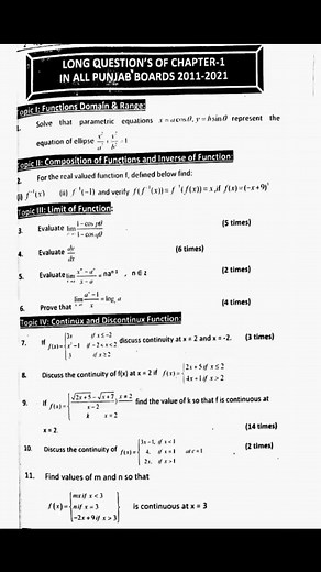 5.3K views · 117 reactions | Maths 2nd Year Important Long Questions Past 10 years #GuessPaper #math12 #math2ndyear | Online Math Academy | Facebook