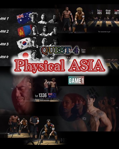 18K views · 137 reactions | Physical ASIA- Battle of Rope Relay Australia v South Korea v Japan v Mongolia Part 2 - Rope Relay -Nasa comment un Link⬇️⬇️ #TeamAustralia #TeamSouthKorea #TeamMongolia #TeamJapan #PhysicalAsia #goodluck #BattleOfChampions Eddie Jo Williams Robert Whittaker MMA #mma | Joel T. Castillo | Facebook