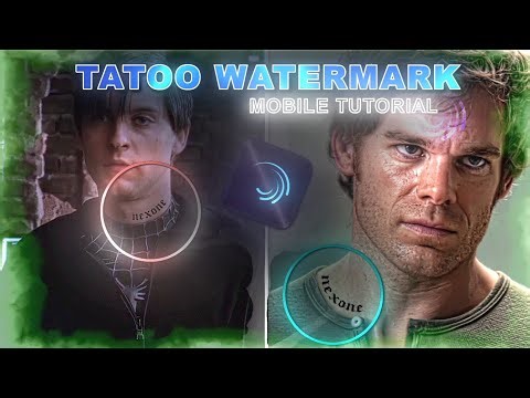 EASY Tattoo Watermark Tutorial 💀🔥 (Alight Motion) - Get That Pro Look in Minutes