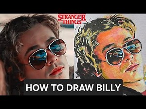 How to Draw Billy Hargrove from Stranger Things