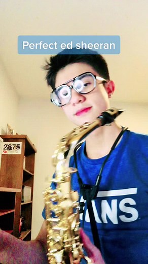 Perfect Ed sheeran en saxofón alto 🎷💙#fyp #music #saxophone