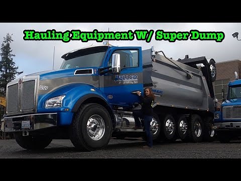 Kenworth T880 Super Dump Truck VLOG, Moving Equipment For The First Time.