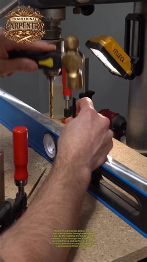 Perfect Metal Drilling with Drill Press Precision! #metalworking #tools #diy