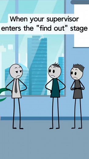 277K views · 5.2K reactions | When your supervisor enters the “find out” stage #fyp #animation #usa #worklife #office | Jackimation | Facebook