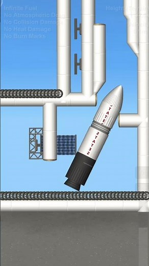 Top 1 sfs rocket design 🚀#sfs #spaceflightsimulator #spacesuccess #spacexstarship