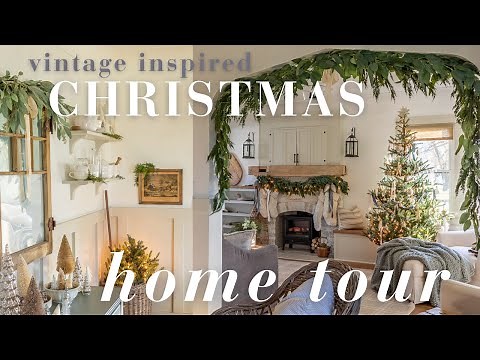 Old Fashioned CHRISTMAS Home Tour 2023 | Cozy Cottage Inspiration | Vintage Inspired Decor