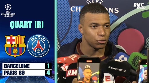 Barcelone 1-4 PSG : "Je suis fier d'être Parisien" savoure Mbappé