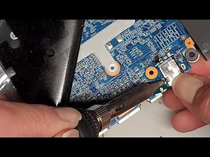 CYBERPOWERPC Model C Series Tracer IV GK5MR0O Disassembly Motherboard DC Jack Removal Attempt