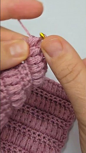 Wow!🧶🩷 Easiest andfastest. Incredibly beautiful! Knitting Stitch
