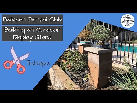 How to Build an Outdoor Display Stand for the Garden - Technique - Baikoen Bonsai Club