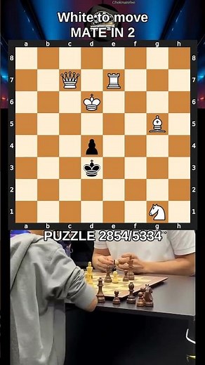 💯 GUARANTEED MATE: Don't Miss This Stunning Two-Move Sequence! #puzzle 2854 #dailypuzzle #checkmate