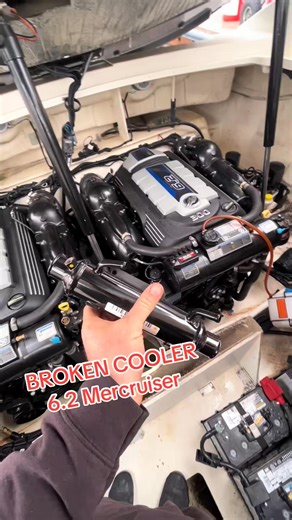 POWER STEERING COOLER R&R! #marinemechanic #boatmechanic #fix #work #maintenance #boats #mercury #technition #engine #california #mercruiser #sandiego #fyp | Amys Ark