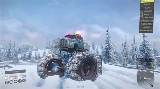 Snowrunner_各种车辆mod，给游戏降低难度的履带车mod又来了