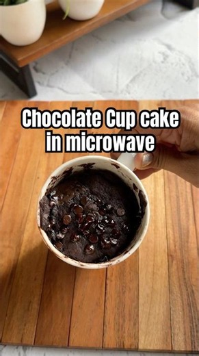Microwave chocolate cup cake in 2 minutes | easy cake | homemade #chocolatecake #shorts #easycake