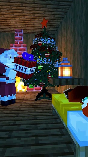 Help Santa Save Christmas #minecraft #minecraftanimation #minecraftshorts