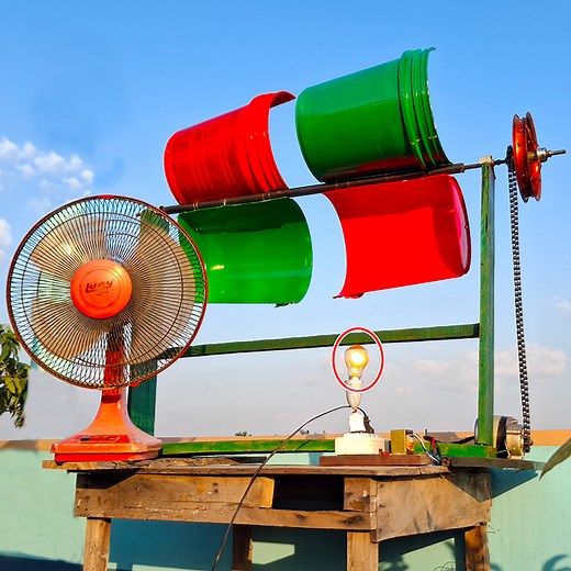 381K views · 4.5K reactions | Amazing Technique Innovation Harnessing Wind Power for Turbine Energy! | Dian Creative | Facebook