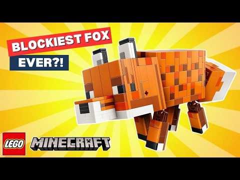 Is This The Blockiest LEGO Minecraft Fox Yet? 21588 | Speed Build & Review
