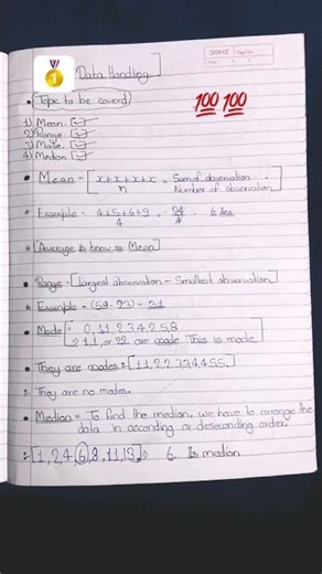 Ch3 NCERT math # Data Handling # very important 💯💯💯