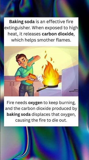 Why Baking Soda Can Put Out a Fire