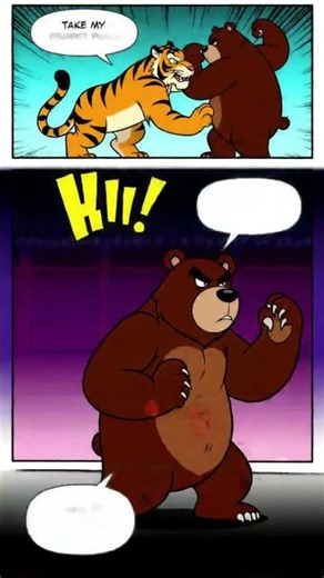 Tiger & Bear Figh Into Friendship 🐯🐻 | Funny 3D Cartoon