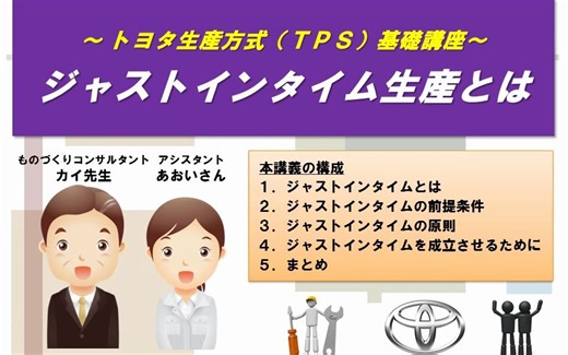 ジャストインタイム(JIT)生産とは ～トヨタ生産方式基礎講座 初級編～
