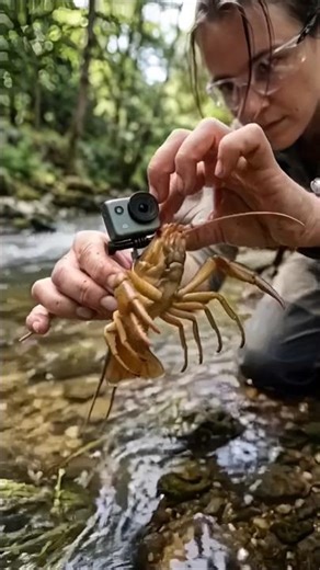 Scientists Put a Camera on a Crayfish… It Found Something Underwater