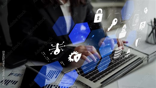Cyber security icons show cyber attack defense, malware protection, and data security. Cybersecurity prevents hacking, ensures safety, and strengthens cyber attack resilience. Funnel
