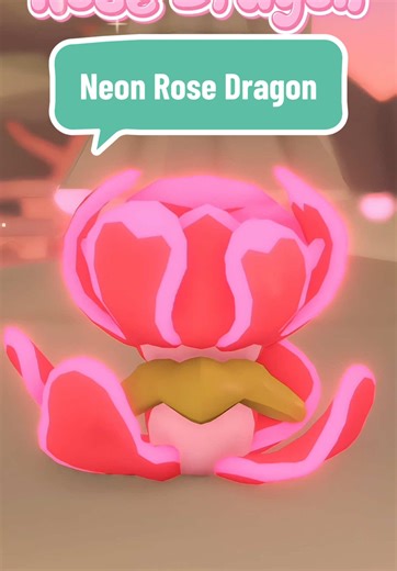Neon Rose Dragon Showcase 😍 I adore adore adore this dragon so much! #robloxadoptme #playadoptme #adoptmeroblox #adoptme #adoptmefyp adopt me rose dragon update valentines update rose dragon adopt me coloring codes cherub chipmunk