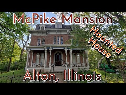 McPike Mansion in Alton Illinois one of the most haunted houses and towns in America #halloween life