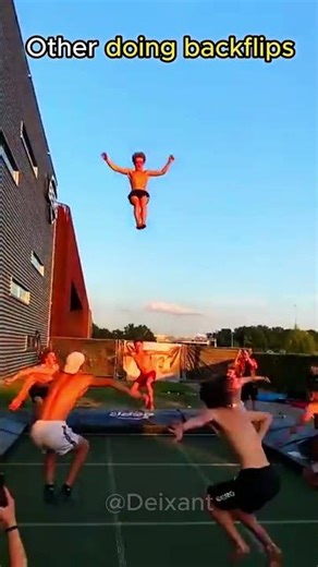 Normal Backflips vs HARDEST backflip EVER