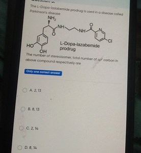 The L-Dopa-lazabemide prodrug is used in a disease called Parki... | Filo