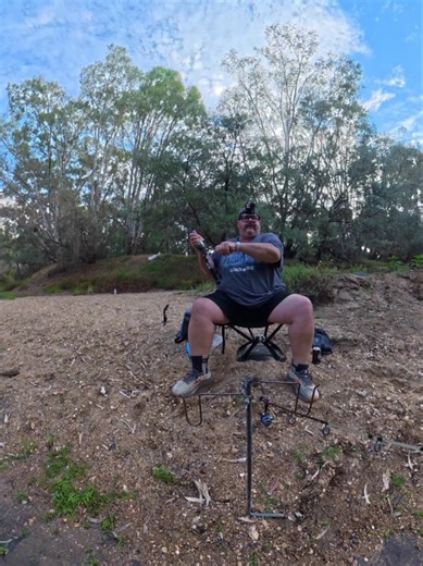 I Leant My 360 Camera On My Fishing Rod Holder #Fishing #360video #360