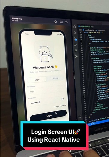 Create a Login Screen UI with React Native