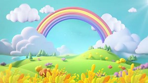 3D Cartoon background - 4K