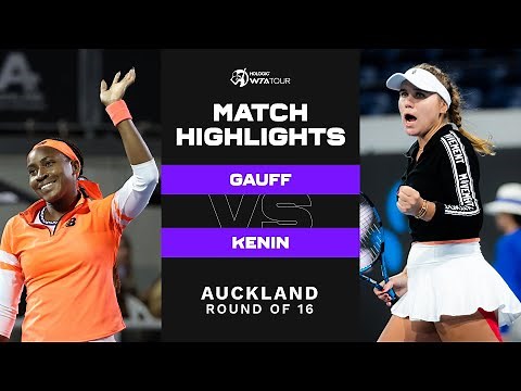 Coco Gauff vs. Sofia Kenin | 2023 Auckland Round of 16 | WTA Match Highlights