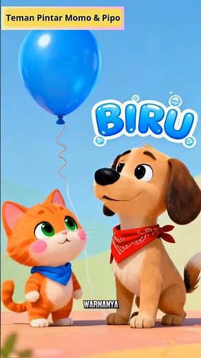 Belajar Warna BIRU | Video Edukasi Anak 3 - 6 Tahun