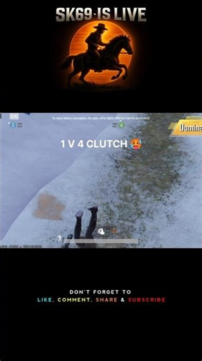 1 V 4 CLUTCH #bgmi #120fps #oneplus12 #1v4clutch