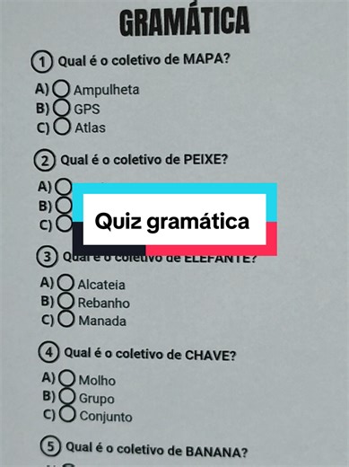 Quiz de Gramática: Teste seus Conhecimentos em Português