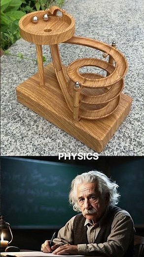 Amazing Wooden Marble Machine in Action #physics