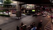 Traffic jam on street intersection, Bangkok. Time lapse video clip