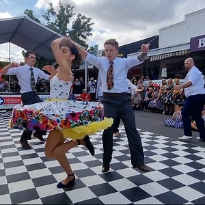 2M views · 10K reactions | Showing The Boys Who's Boss Little Sam Jam Runaround Sue Parkes Elvis Festival #rockin #whostheboss | Sydney Swing Katz | Facebook