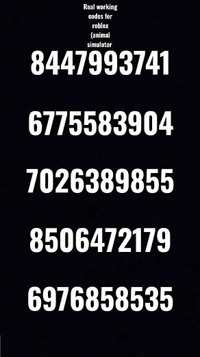Real codes for Roblox (animal simulator)