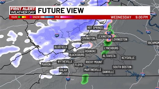 We've issued a First Alert Weather Day for the western mountains later today into tonight. Snow will develop in the West Virginia mountains and far southwest Virginia later today and continue into tonight. We'll see accumulating snow in those areas only. | WDBJ7