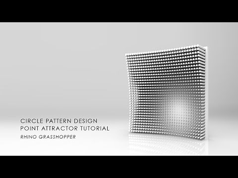 Circle Pattern Design_Point Attractor Rhino Grasshopper Tutorial